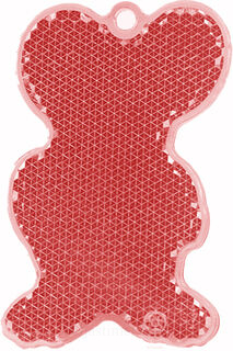 Reflector mouse 43x68mm red