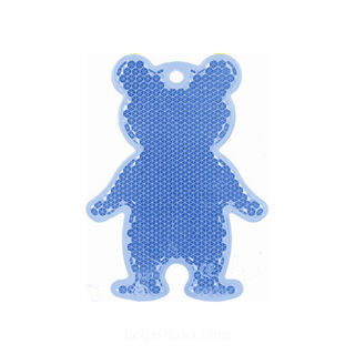 Reflector bear 51x70mm blue